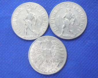 オーストリアのコイン コレクション: グロッシェン & シリング、1947