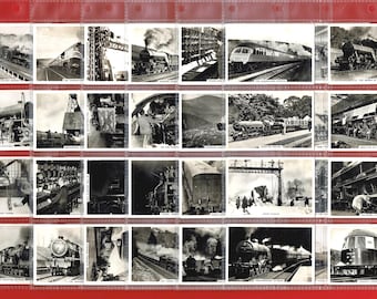 senior service cigarette cards british railways 48 Vintage Cigarette Cards - British Railways. 1938. Full Set. Senior  Service. Tobacco Cards Trade Cards. Trains Rail Locomotive Gift