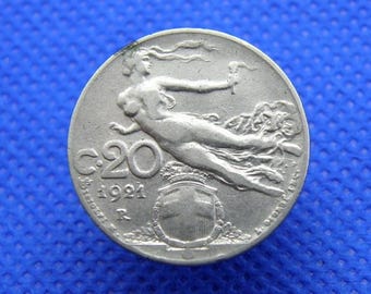 イタリア - 1924年 2リラ硬貨 - ヴィットーリオ・エマヌエーレ3世