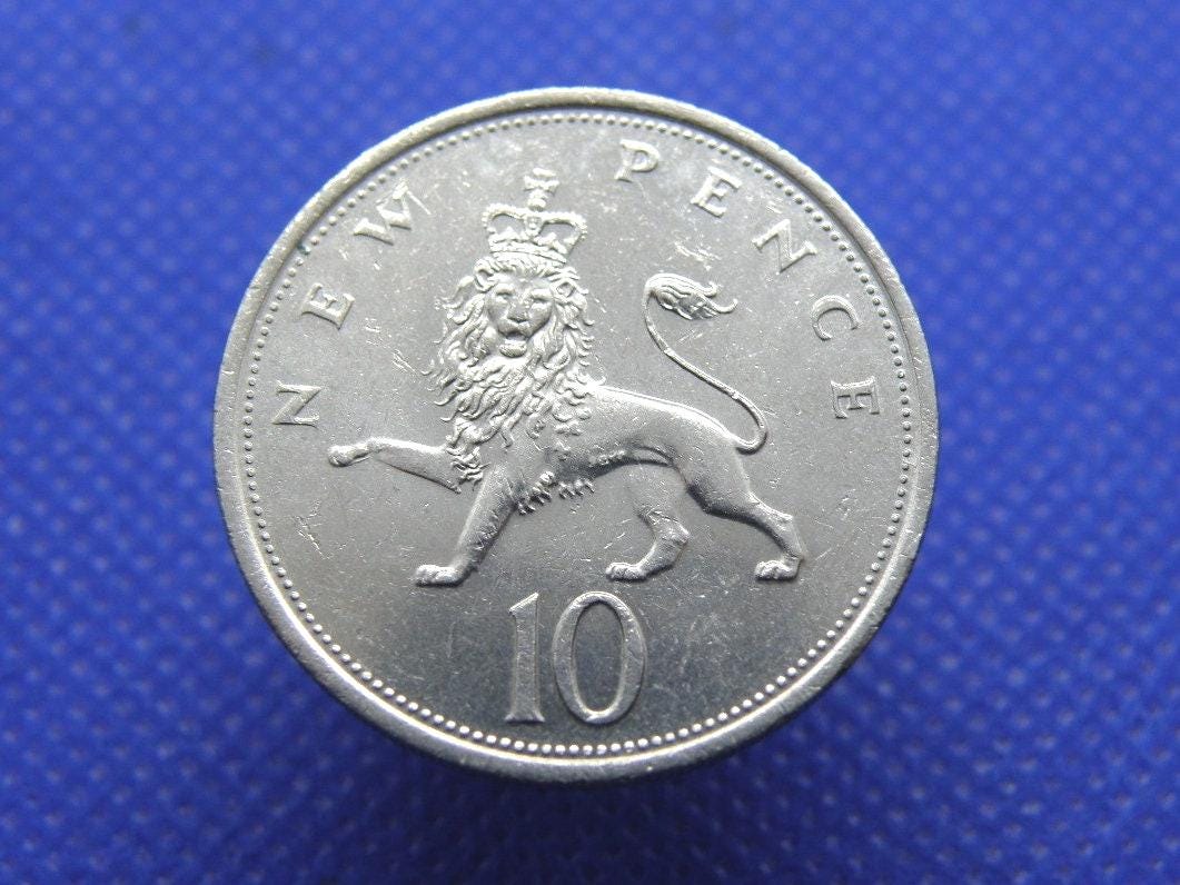 50歳の誕生日 - 1976年 10ペンス硬貨 - 英国10ペンス硬貨 - エリザベス