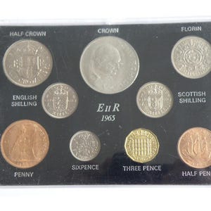 1965 Uk Coin Set - Etsy