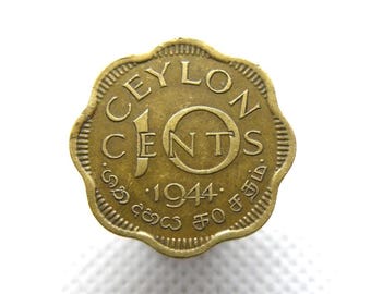 1950年マラヤコイン - 10セント - 英国国王ジョージ6世発行 - 本物の