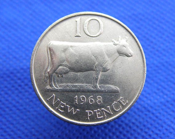 1968年ガーンジー10ペンス硬貨 - チャンネル諸島コイン