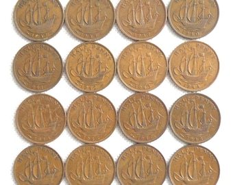 ビクトリア朝時代のペニーコイン 8枚セット - 1863年から1901年までの