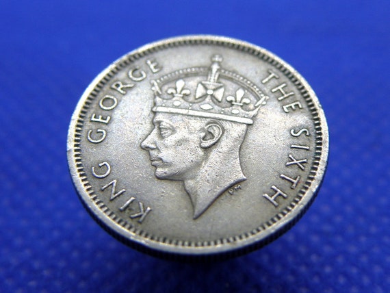 1950年マラヤコイン - 10セント - 英国国王ジョージ6世発行 - 本物の