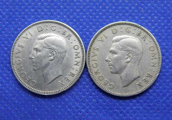 1948年 ジョージ6世 2シリング 硬貨 【美品】 ジョージ シリング