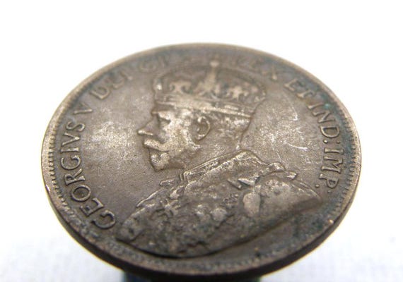 カナダ 1916年 ジョージ5世 銀貨 カナダ - 1916年 1セント 1セント硬貨 - ジョージ5世 - オリジナル114