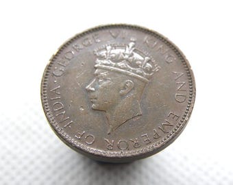 セイロン - 1942年 1セント硬貨 - 国王ジョージ6世 - セイロン