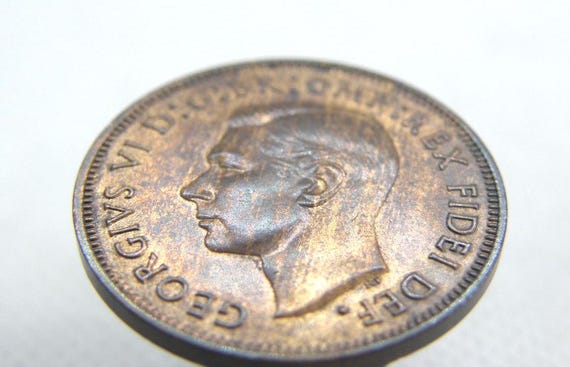 Set Completo Di Monete Da Mezzo Penny Di Re Giorgio VI Del - Foto 12