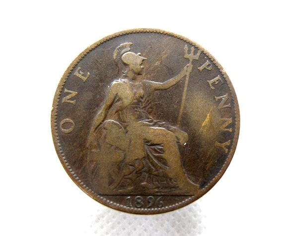 1896年製 イギリス ペニー硬貨およびハーフペニー硬貨 - ヴィクトリア