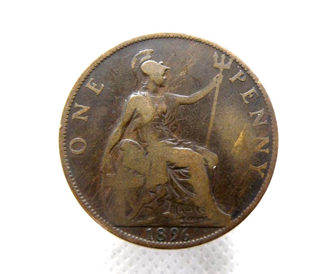 1896年製 イギリス ペニー硬貨およびハーフペニー硬貨 - ヴィクトリア