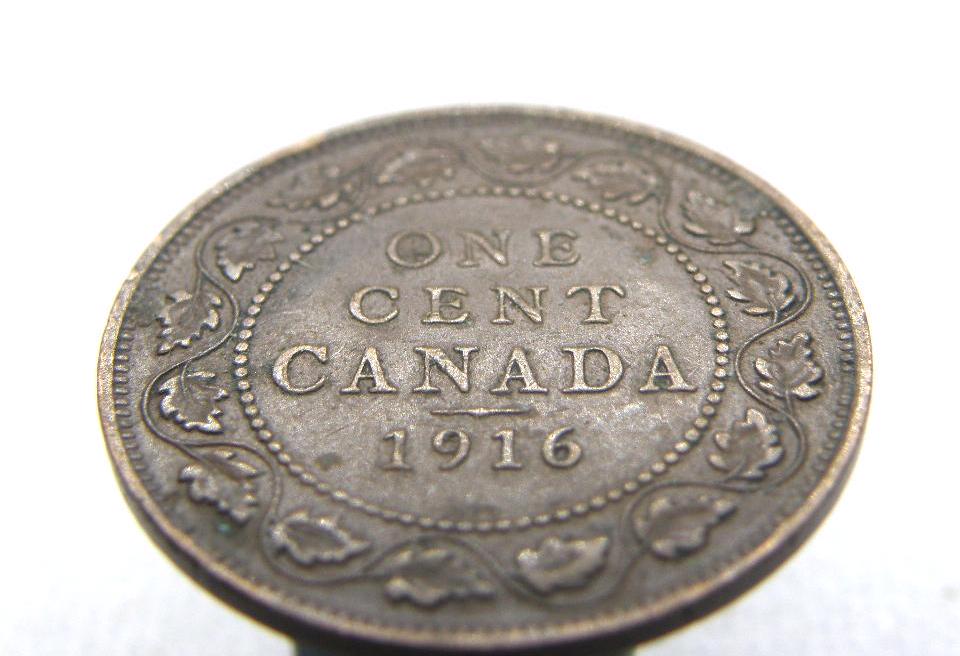 カナダ - 1916年 1セント 1セント硬貨 - ジョージ5世 - オリジナル114