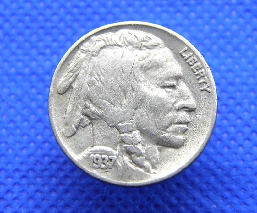 1937年インディアンヘッドバッファローニッケル5セント PCGS認証