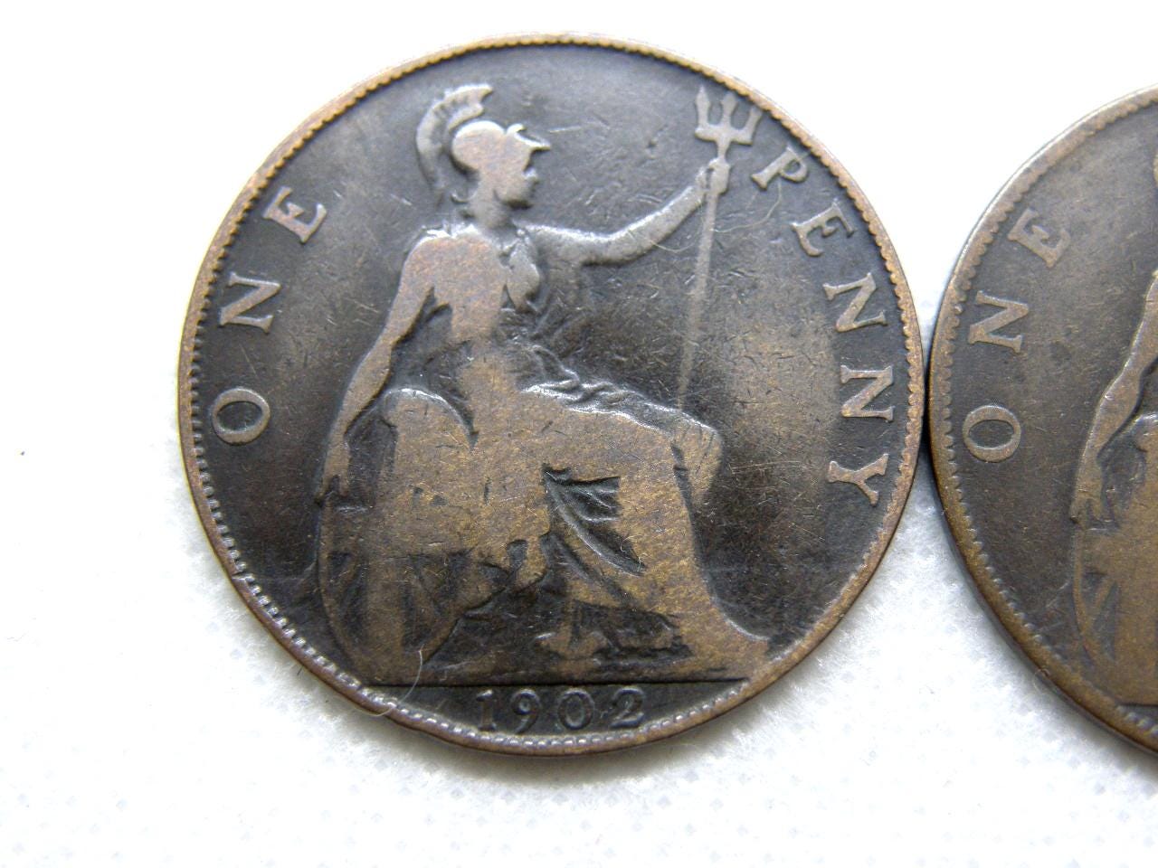 希少「LOW TIDE」1902年1ペンス硬貨 - 希少コイン - キング