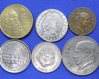 コスタリカのコイン：中央アメリカの貨幣コレクション10枚 - Etsy 日本