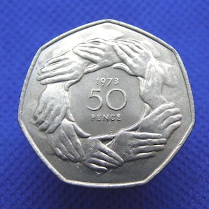 Vintage 50 new pence - Etsy 日本