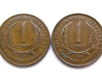 カナダ - 1964年 5セント硬貨 - エリザベス2世女王 - 岩の上のビーバー
