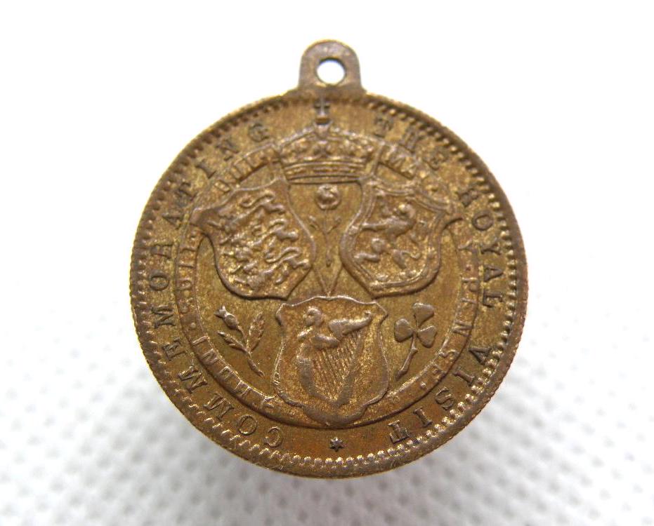 British ROYAL VISIT MEDALLION - King George V & Queen Mary - Royal