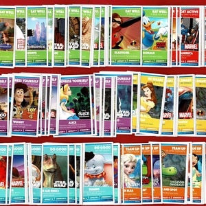 HELDEN TRADING CARD Set: Disney. Pixar. StarWars. Marvel - Britse uitgave - Volledige set van 144 originele kaarten - Sainsbury (OS01)