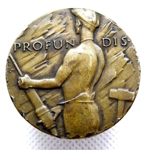 1930 MINING BRONZE MEDAL - St. John Del Rey Gold Mining Company Brazil - Centenary 100th Anniversary - Impressive 39mm Diameter (XK14)