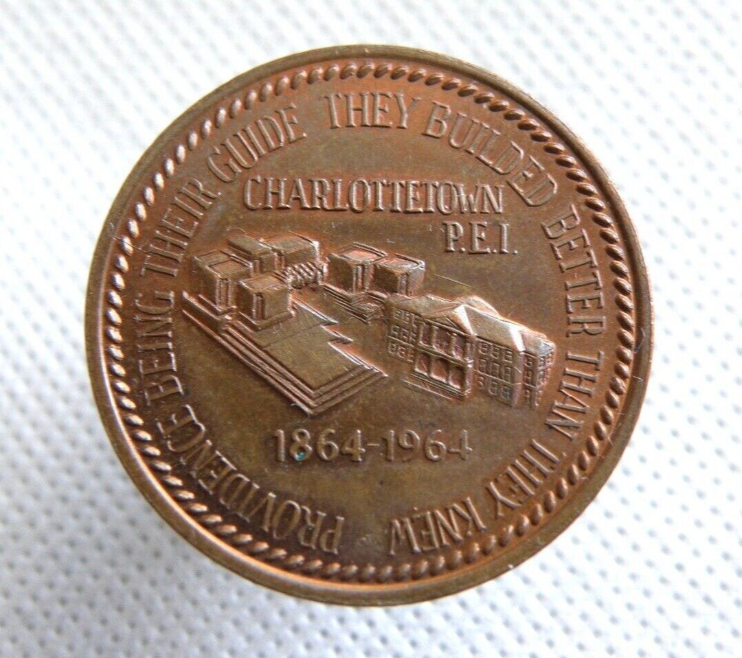 CANADIAN BRONZE MEDAL 1964 Centennial of First Confederation Conference of Canada Genuine Bronze