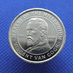 VINCENT VAN GOGH Kunst Studenten Geschenk? - Sammler Medaillon Münze - Niederländischer Post Impressionist Maler - Macher der Jahrtausendwende Medaille (OS01)