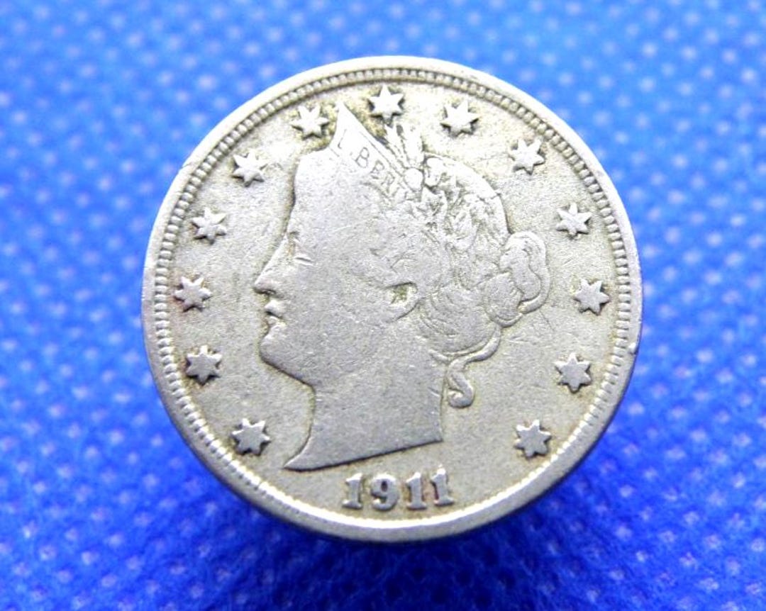 アメリカ合衆国 1911 年 5 セント硬貨 - アメリカ合衆国コイン - リバティ ヘッド ハーフダイム コイン -  日付がはっきりしており、細部までよく再現されています (XK07) - Etsy 日本