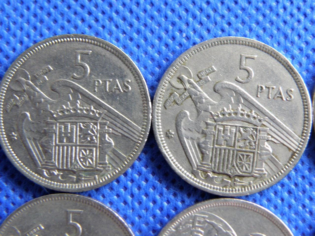 スペイン 公式 ペセタコレクション 1994・1995 スペイン 5ペセタ硬貨セット：1957-1980年、ワールドカップ'82デザイン