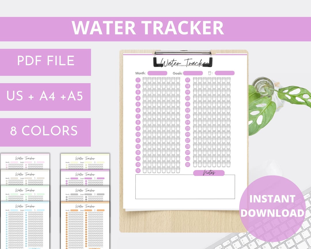 Water Tracker Stay Hydrated & Never Miss Your Daily Water Intake Water