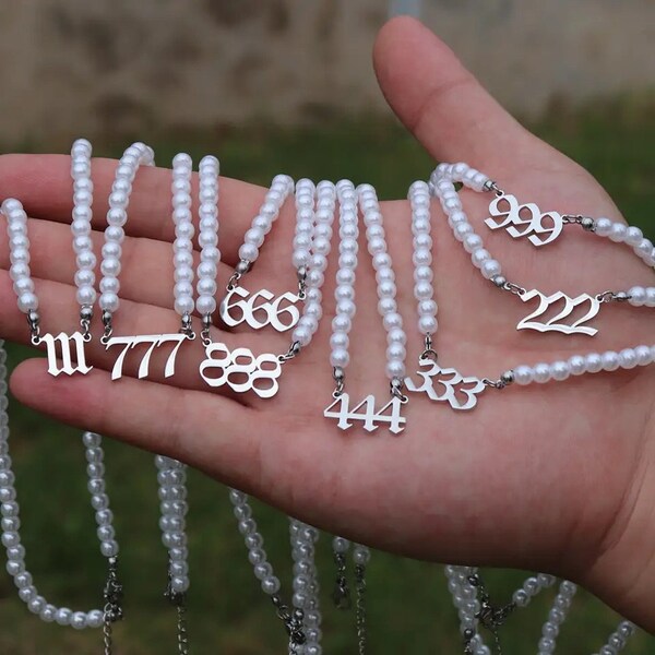 999 Pearl Necklace Etsy
