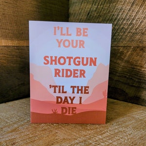 II MOST WANTED Anniversary Card, Cowboy Carter Blank Card