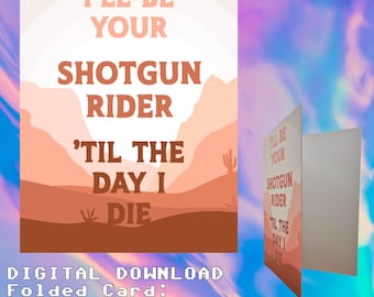 Cowboy Carter Printable Card | Instant Download II Most Wanted Anniversary Card | Print at Home