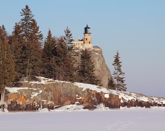 Split Rock lighthouse, Light House, Duluth MN, Up North, MN, winter in MN