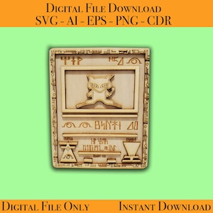 Ancient Mew Pokemon Card Laser Cutter Files Vector Ready for Wood Glowforge, Light burn, Cricut laser ready files SVG, AI, EPS, Png, Cdr