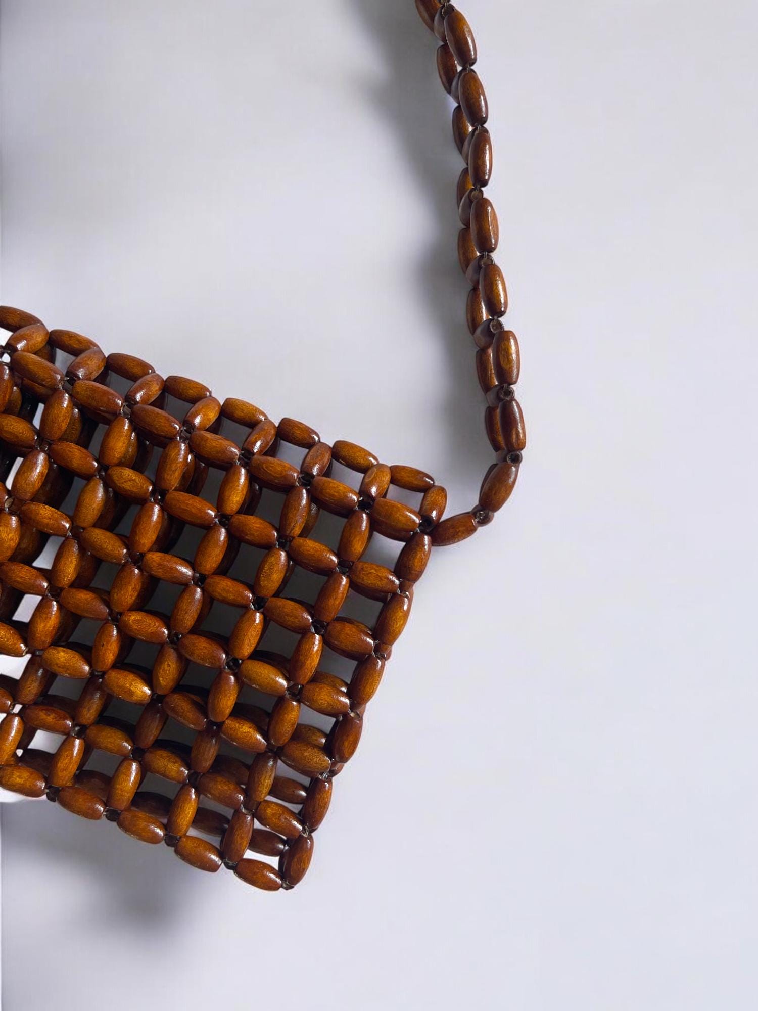 ★SCULPTOR★ Zen Wood Beads Bag Deep Purple SC24A506PU Zen Wood Beads Bag Black – Sculptor