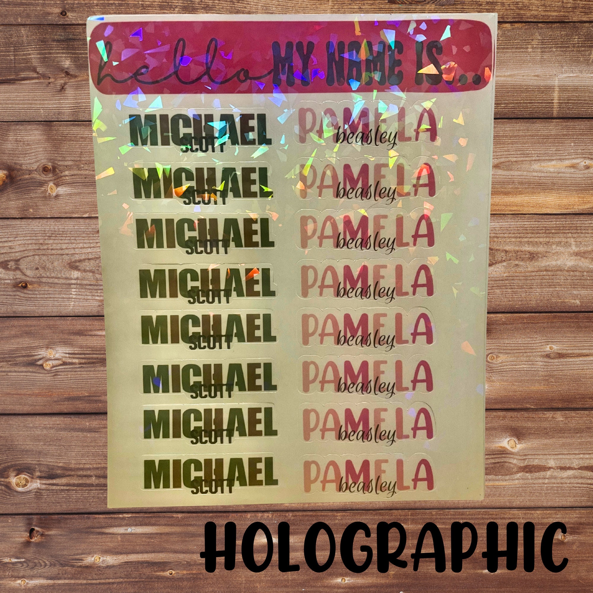 Personalized Name Stickers, Water Bottle Stickers, Laptop Stickers