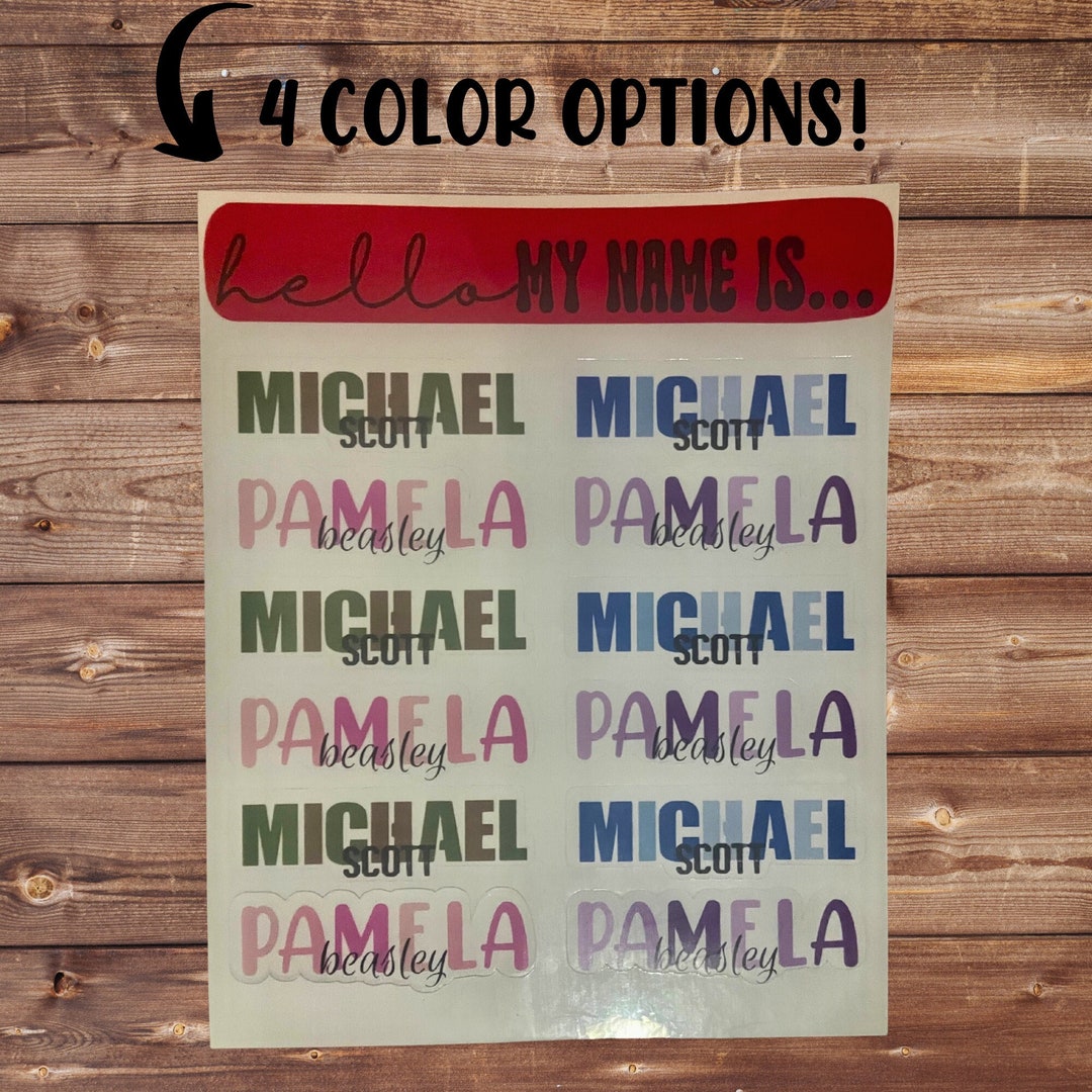 Personalized Name Stickers, Water Bottle Stickers, Laptop Stickers