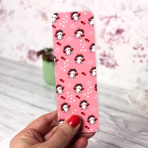 Bookmark, cute bookmark for book lovers, gift idea for book lovers, cute stationery, small gift, pink