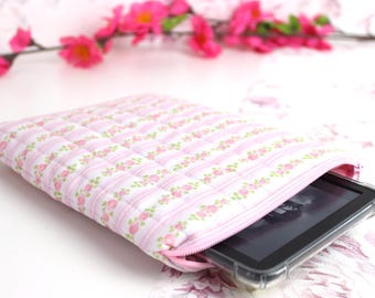 Custodia per eBook adatta a Kindle, Tolino e Kobo, custodia con cerniera, custodia protettiva, custodia per eBook, custodia per eReader, motivo floreale