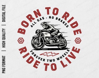 PNG File | Skeleton Motorcycle Rider Illustration | Digital Download | for DTF, DTG, Sublimation, Screen Printing