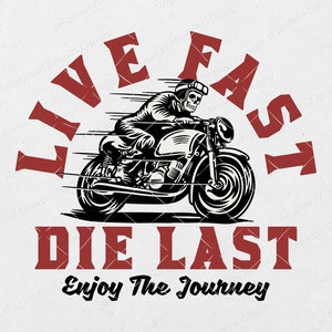 PNG File | Skeleton Rider on Vintage Motorcycle | Digital Download | for DTF, DTG, Sublimation, Screen Printing