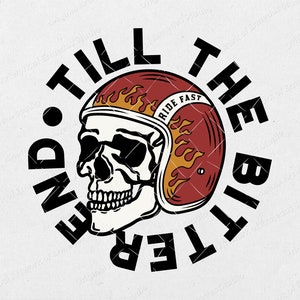 PNG File | Skull with A Motorcycle Rider Helmet | Digital Download | for DTF, DTG, Sublimation, Screen Printing