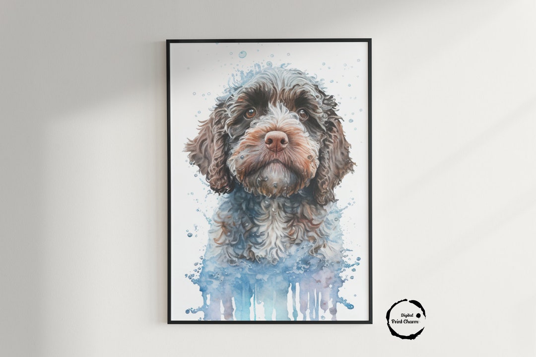 Water Dog Watercolor Digital Printable Art Work Digital Download water-dog-watercolor-digital-printable-art-work-digital-download