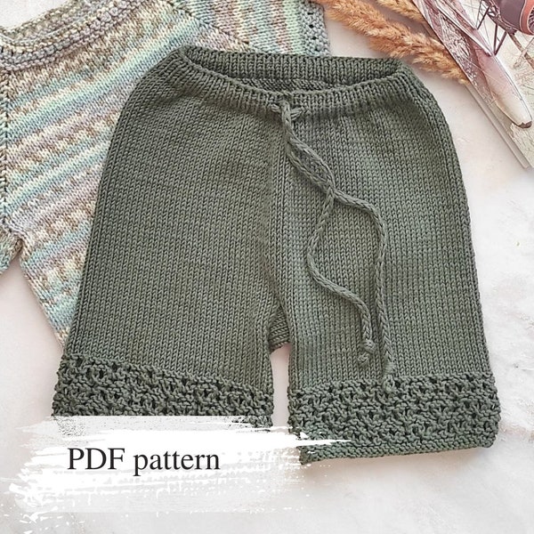 Shorts Knitting Patterns, Infant Shorts, Knitted Baby Clothes