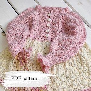 Baby dress pattern, Royal Dress knitting, Baby knitting pattern, Tunic pattern, Girls dress pattern
