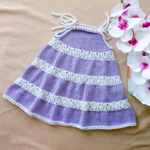 Baby dress pattern, Sundress for girls, Girls dress pattern, Baby knitting pattern