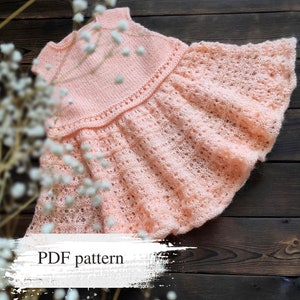 Girls dress pattern, Baby dress pattern, Newborn dresss, Baby knitting pattern