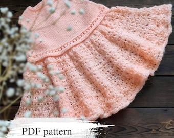 Girls dress pattern, Baby dress pattern, Newborn dresss, Baby knitting pattern
