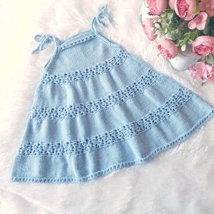 Baby dress pattern, Sundress for girls, Girls dress pattern, Baby knitting pattern