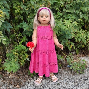 Baby dress pattern, Sundress for girls, Girls dress pattern, Baby knitting pattern